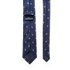 Tmavě modrá pánská kravata se vzorem
