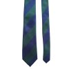 Zeleno modrá pánská kravata s pruhy