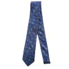 Modrá pánská kravata s paisley vzorem