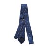 Modrá pánská kravata s paisley vzorem