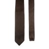 Oříšková hnědá pletená pánská kravata
