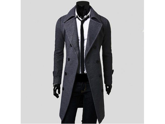 Mens Trench Coat 2017 New Fashion Designer Men Long Coat Autumn Winter Double breasted Windproof Slim