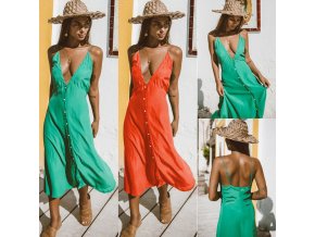 Lehounké letní barevné šaty