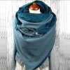Módní doplněk - luxusní šátek se zapínacím knoflíkem - více druhů