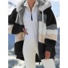 TIP -  dámský zimní barevný kabát s s kapucí na zip až 5XL