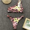 Tip - dámské sexy dvoudílné plavky s leopardím vzorem a potiskem motýla