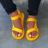 Dámské pohodlné jednobarevné sandály - více barev