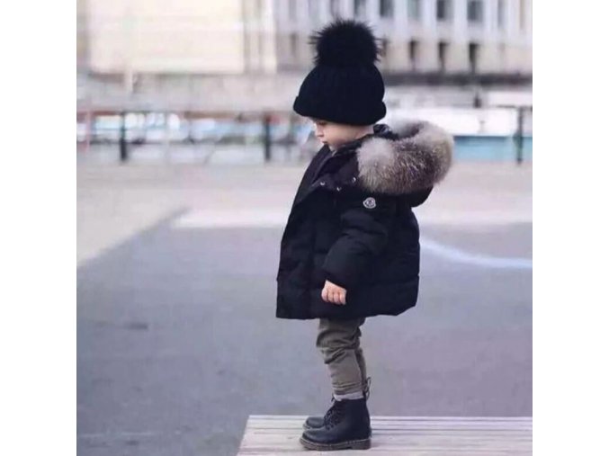 Chlapčenská zimná bunda s kožušinkou