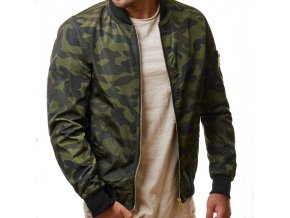 Pánský jesenný bomber camouflage