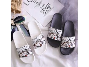 Dámske letné pohodlné papuče s potlačou ornamentov