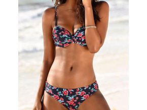 Push up bikini s kvetmi