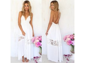 Romantické biele šaty na svadbu