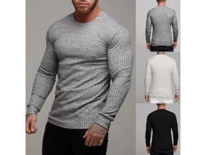 Pánsky ľahký rebrovaný sveter