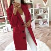 Dámsky zimný teplý kabát - 5 farieb až 5XL (Barva Červená, Velikost S)