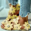 Luxusné sandálky s kvetmi - 6 farieb