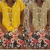 Letné voľné šaty s potlačou kvetín - až 5XL