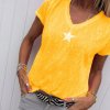 Dámske tričko v neónových farbách s hviezdou - až 5XL