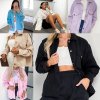 NEW - dámska módna ľahká zimná bunda s vreckami vo viacerých farbách