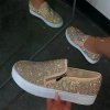 Dámske espadrilky na platforme so zipsom zdobené kamienkami v troch farbách