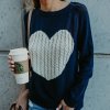 Dámsky sveter so srdcom