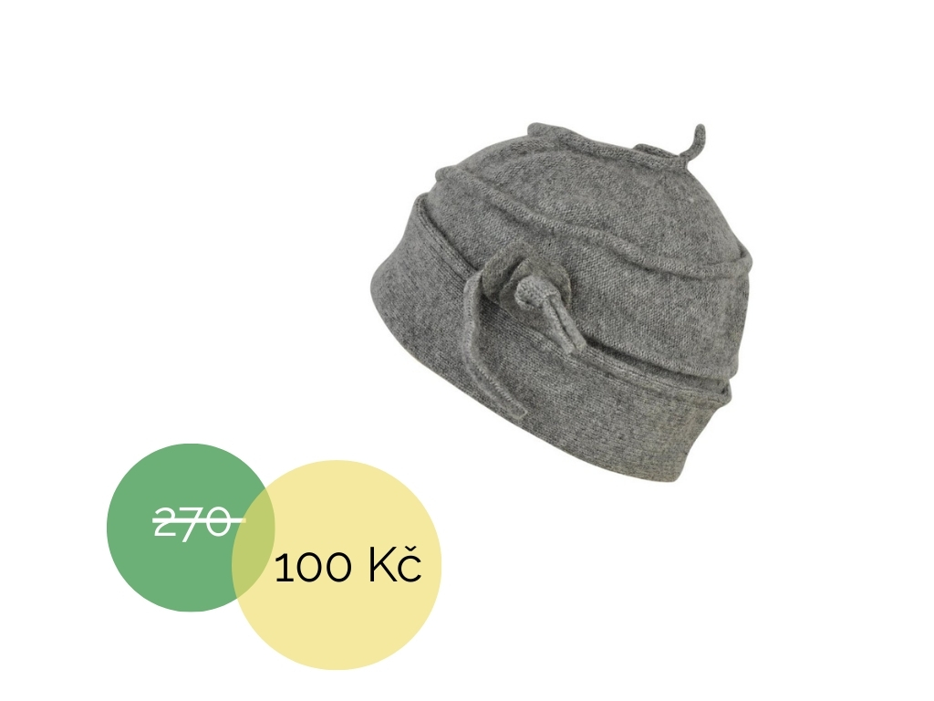 Čepice šedá