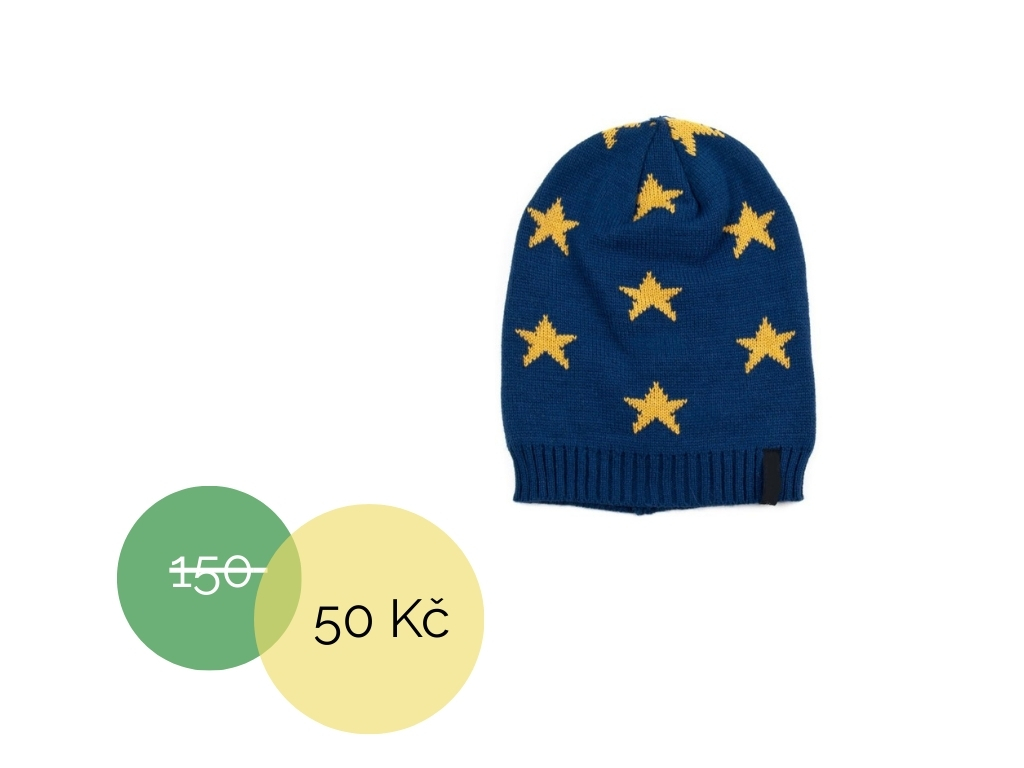 Čepice hvězdy modrá