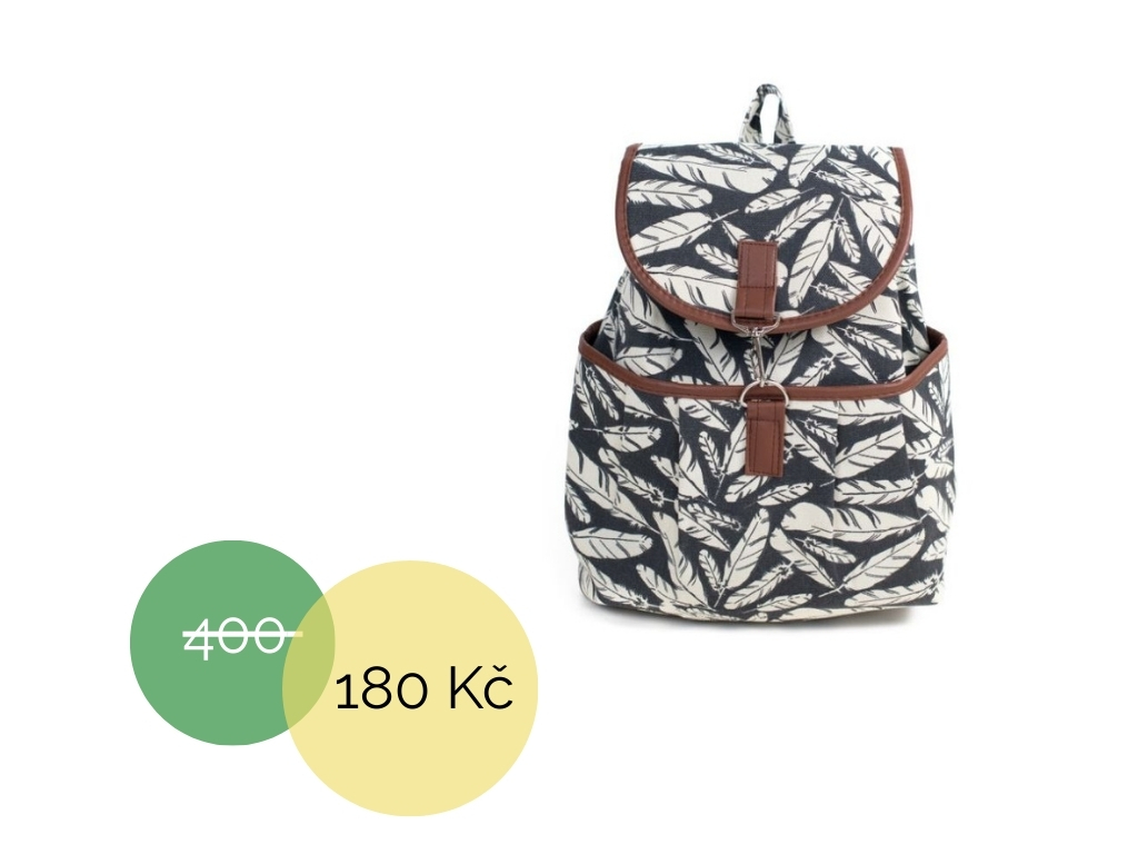 Batoh NATUR pírka grafit