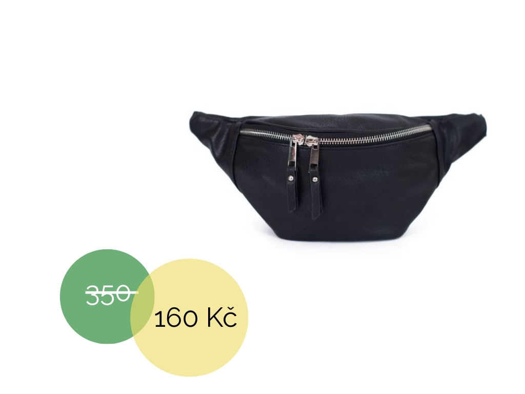 Ledvinka z eko kůže černá