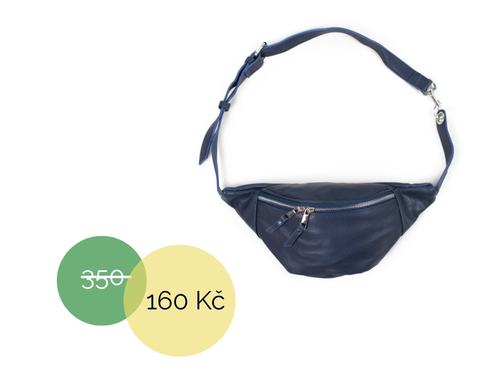 Ledvinka z eko kůže modrá