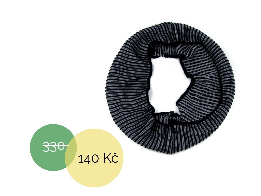 Proužkovaný tunel černý