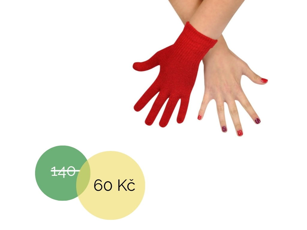 Rukavice prstové červené