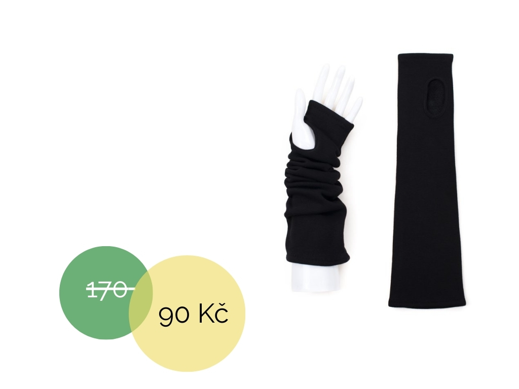 Rukavice bez prstů černé