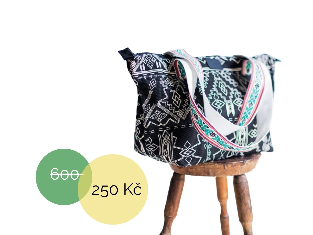 Velká taška s azteckými vzory