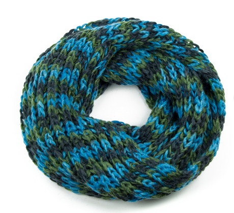 tonovana-pletena-sala-komin-tyrkys