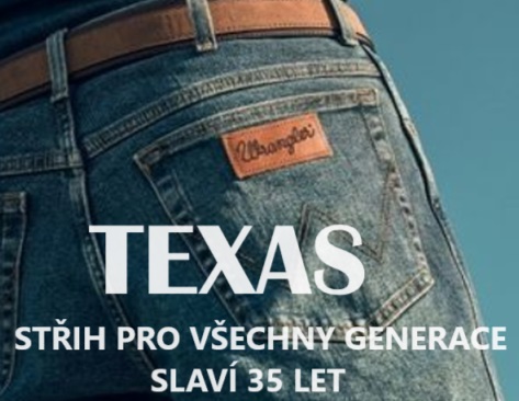 DŽÍNY WRANGLER STŘIH TEXAS SLAVÍ 35 LET