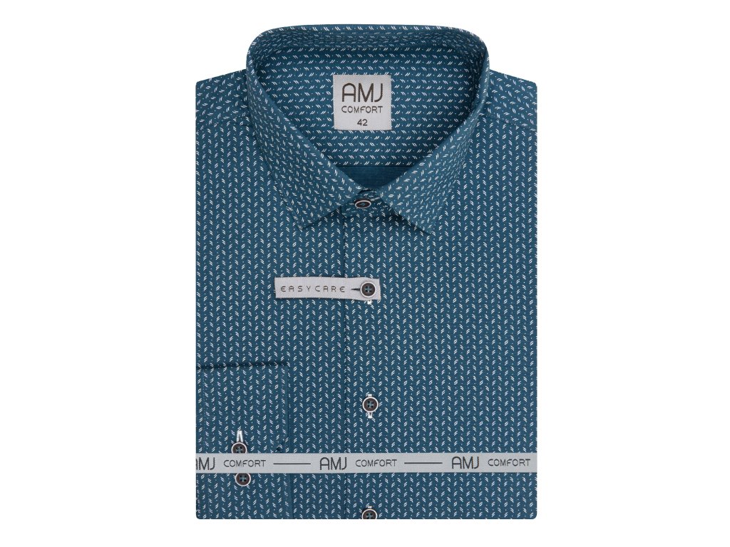 Pánská košile dlouhý rukáv AMJ VDSB 1248 Slim Fit Comfort Velikost: 42