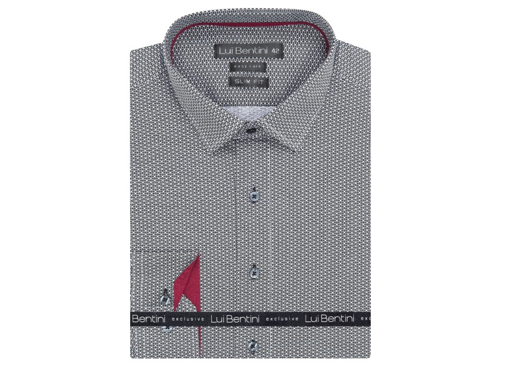 Pánská košile dlouhý rukáv AMJ Lui Bentini LDS 232 Slim Fit Velikost: 40