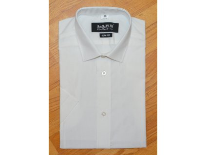 Pánská košile dlouhý rukáv LARE SLIM FIT 105 světlá prodloužená