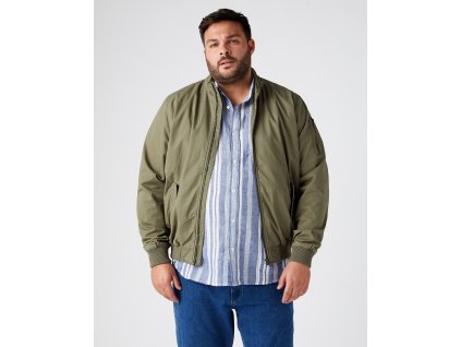 Pánská bunda WRANGLER W4F86PX45 HARRINGTON JKT Dusty Olive