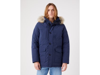 Pánská zimní bunda PARKA WRANGLER W4E6X7114 PARKA JACKET Navy