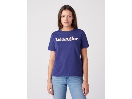 Dámské tričko WRANGLER W7N4D3B51 REGULAR TEE Blue Ribbon