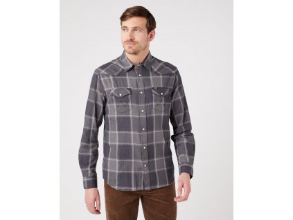 Pánská košile WRANGLER W5B42L100 WESTERN SHIRT Black