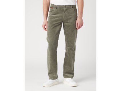 Pánské manšestrové kalhoty WRANGLER W121A2X45 112341453 TEXAS STRETCH Dusty Olive