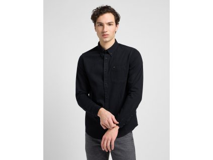 Pánská košile LEE L880BL01 LEE BUTTON DOWN Black