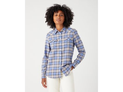 Dámská košile WRANGELR W5N1B3E14 112342701 SIM REG WESTERN SHIRT Very Peri