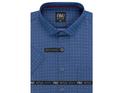 Pánská košile krátký rukáv AMJ VKSR 1126 Slim FIt Style