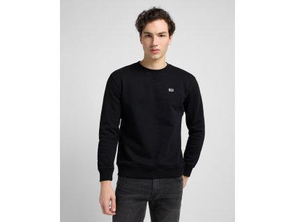 Pánská mikina LEE L81ITJ01 112121791 LEE PATCH CREW SWS Black