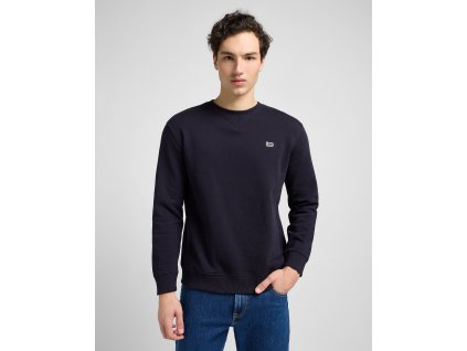Pánská mikina LEE L81ITJMA 112121794 PATCH CREW SWS Midnight Navy