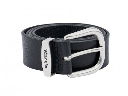 Kožený opasek WRANGLER 112352691 EASY BELT Black