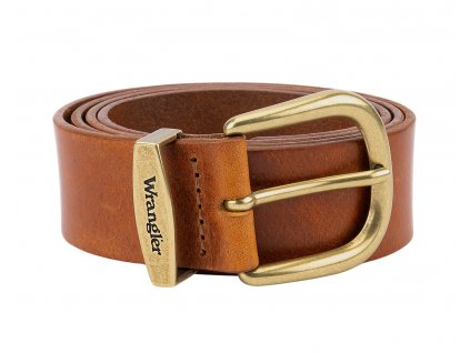 Kožený opasek WRANGLER 112352693 EASY BELT Cognac